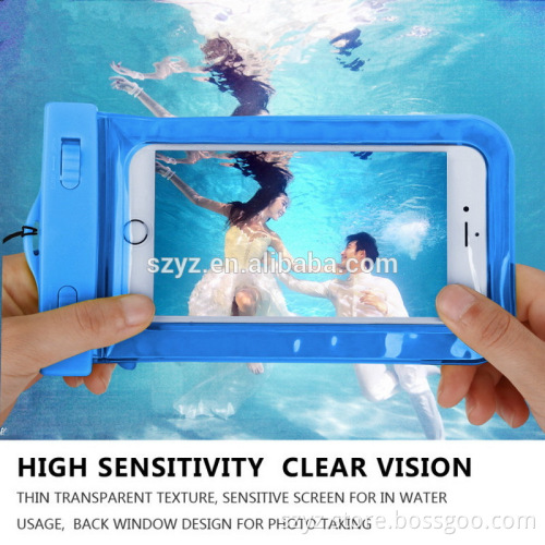 YZ PVC mobile phone waterproof bag for men and women Universal Mobile Waterproof Bag for sport swimming diving waterproof bag